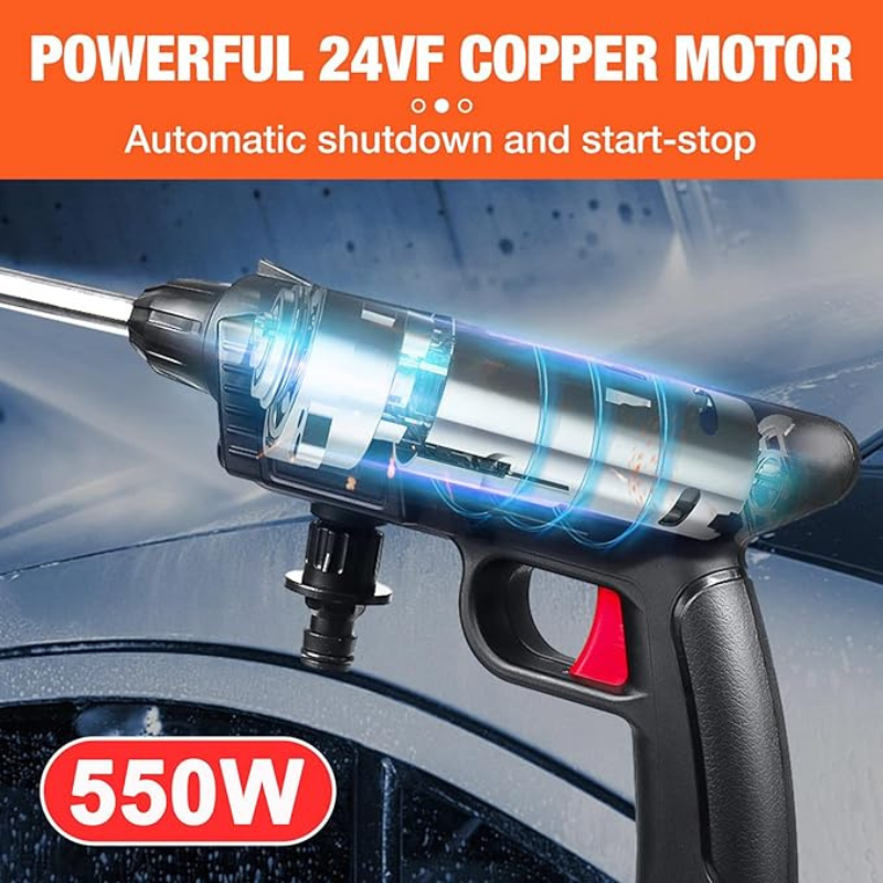 Pistolet à eau haute pression sans fil.