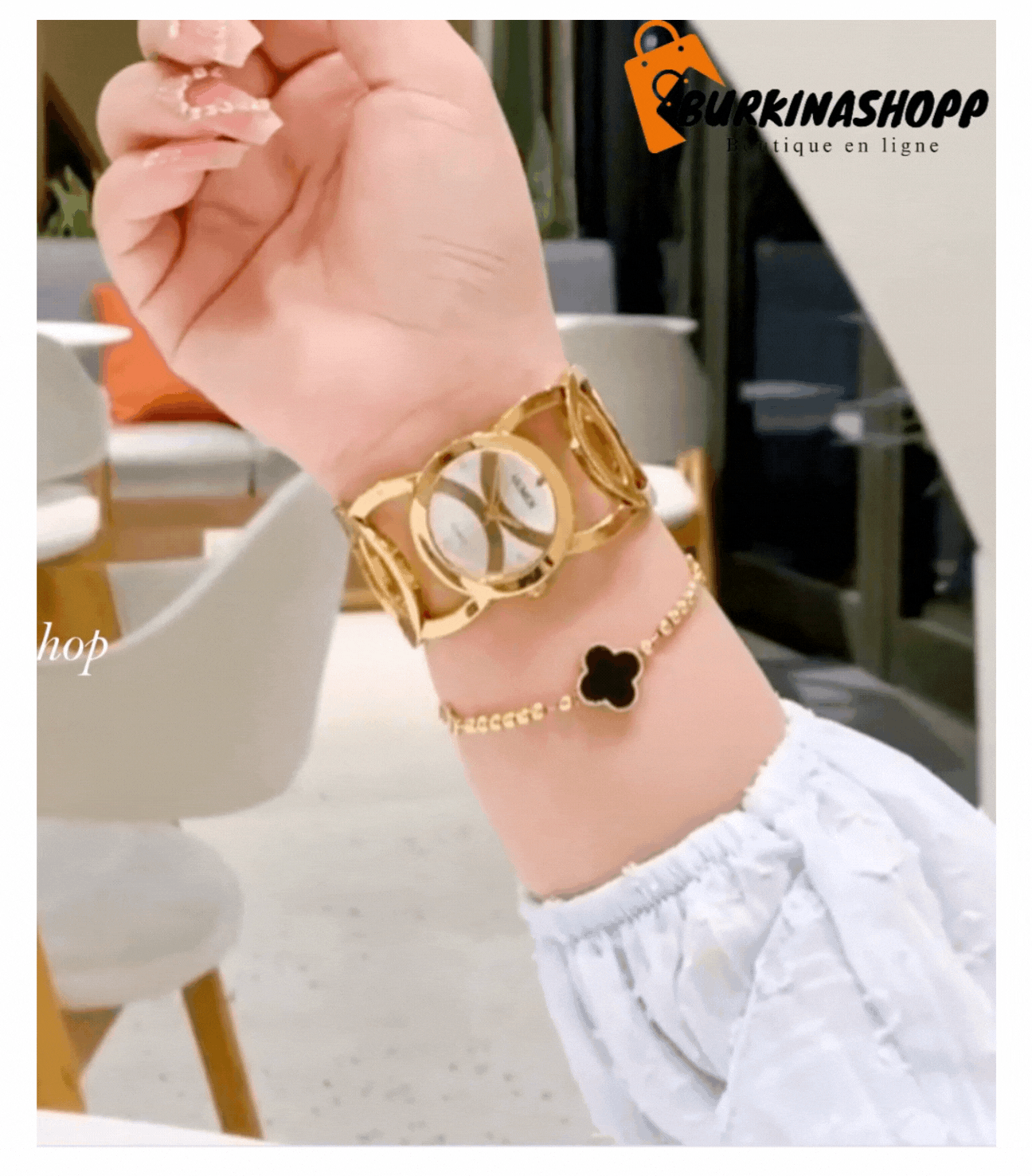 La nouvelle montre à quartz pour femme.