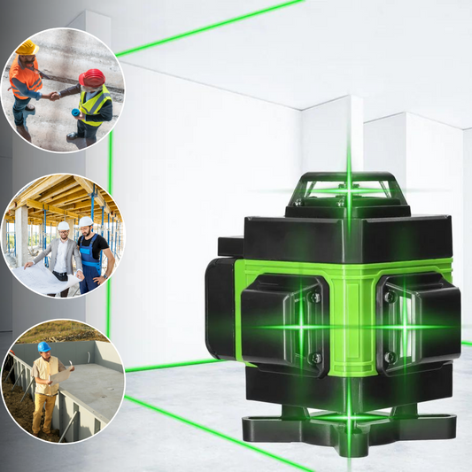Niveau laser à faisceau vert 3D.