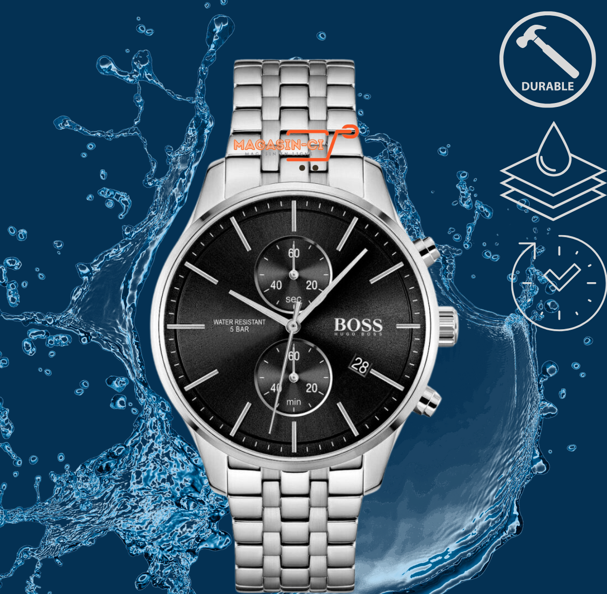 Montre Hugo Boss pour homme.