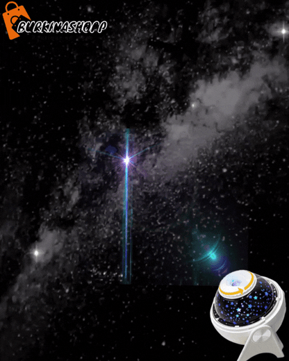 Projecteur de ciel étoilé et de planètes rotatif.