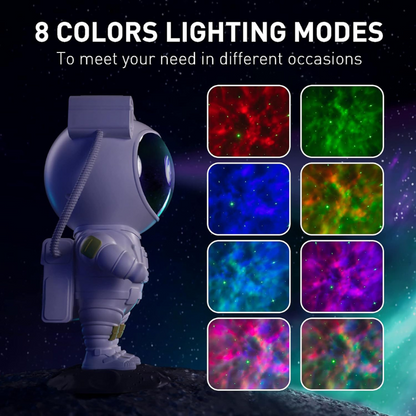 Projecteur LED en forme d'astronnaute spécial étoiles et galaxies.