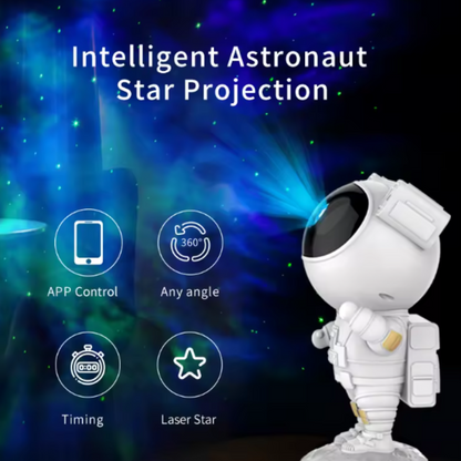Projecteur LED en forme d'astronnaute spécial étoiles et galaxies.