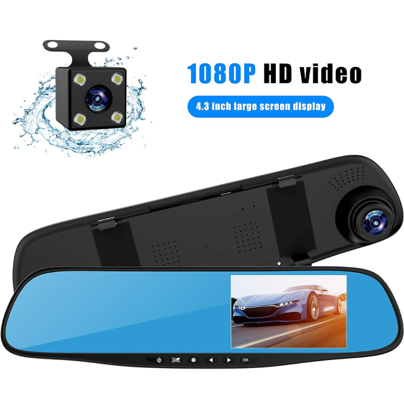 Caméra vidéo de voiture Full HD 1080P.