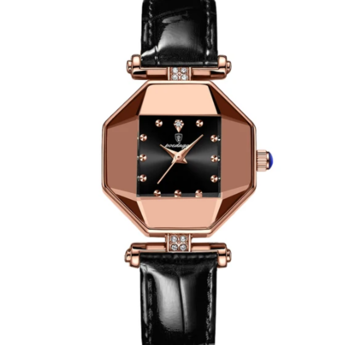 Montre à quartz en cuir étanche pour femme