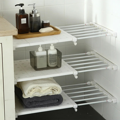 Etagère à support extensible.