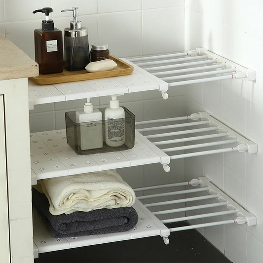 Etagère à support extensible.