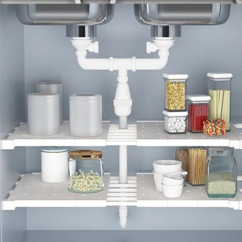 Etagère à support extensible.