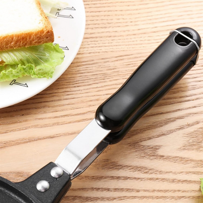 Poêle pour les gaufres et les œufs.