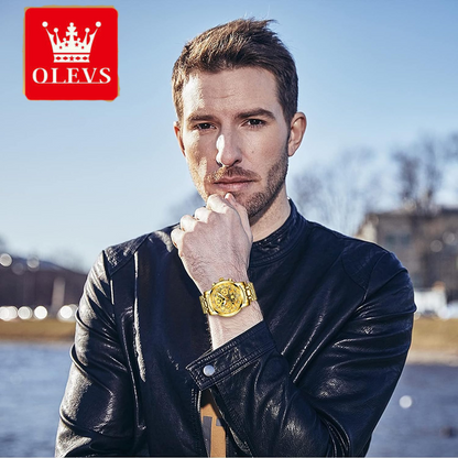 Montre à quartz de luxe OLEVS pour homme.