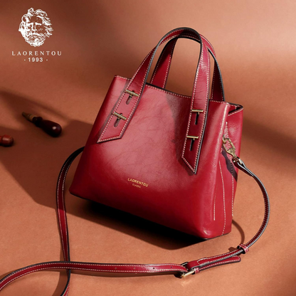 LAORENTOU-Sac à main en cuir originale pour femme.