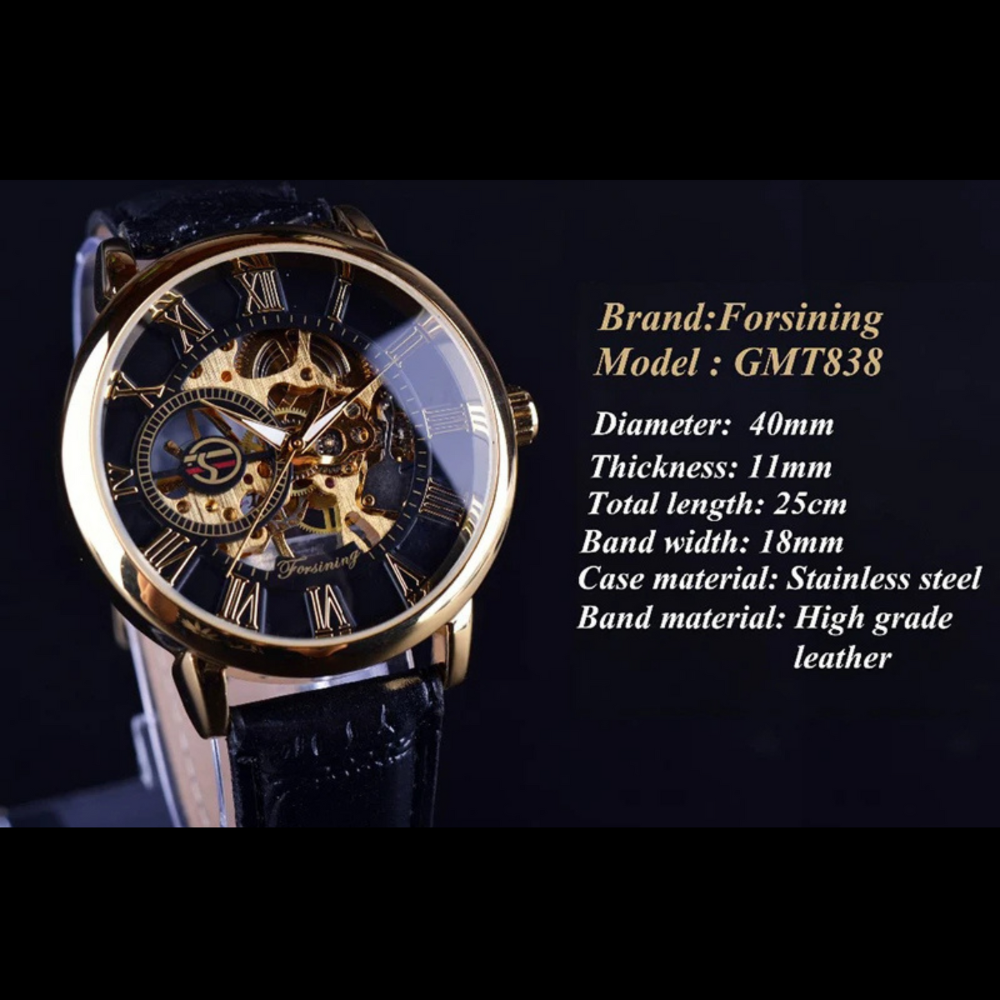 Forsining-Montre Automatique Pour Homme.
