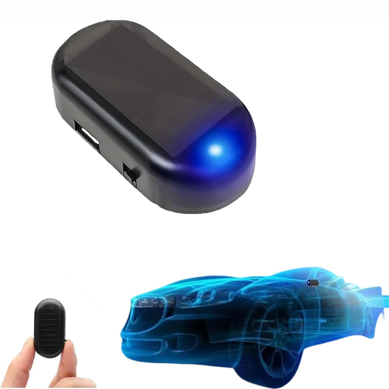 Alarme d'avertissement LED à énergie solaire pour voiture.