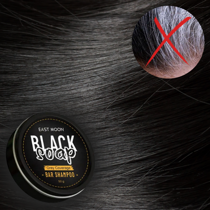 Savon capillaire naturel pour éliminer les cheveux gris.