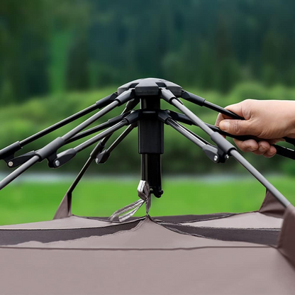 Tente familiale de comping.