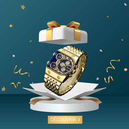 Montre à quartz triple heure OULM