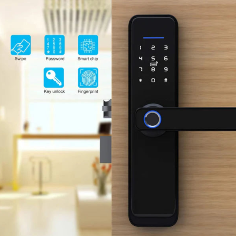 Serrure de porte biométrique.