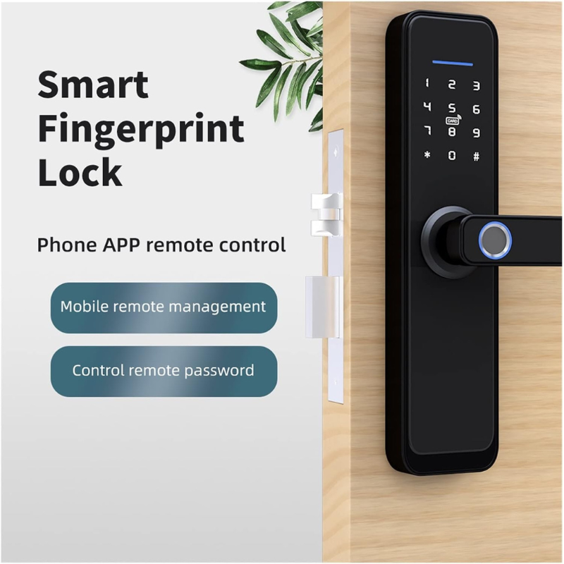 Serrure de porte biométrique.