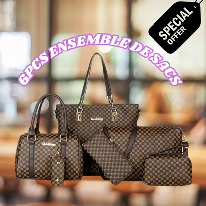 6 Piéces exlusive de sacs à main pour femme.