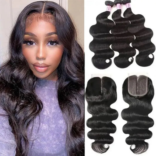 Extensions de cheveux brésiliens ondulé.