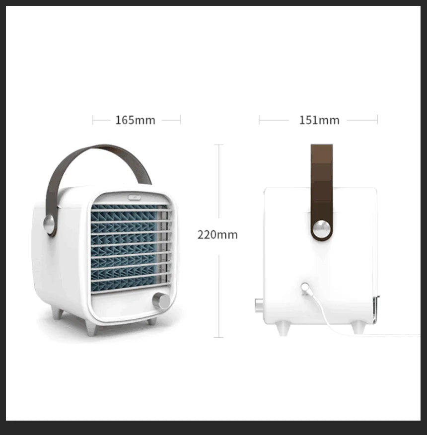 Le climatiseur portable avec ventilateur USB,