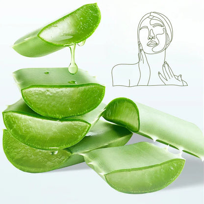 Gel d'aloe vera pour hydrater la peau et éliminer l'acné.