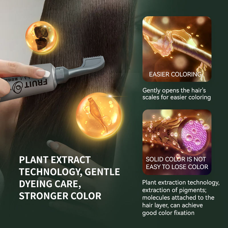 Crème colorante aux fruits