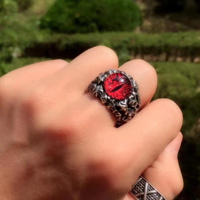 Bague Œil Magique en argent sterling.