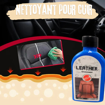 Nettoyant pour cuir intérieur de voiture.