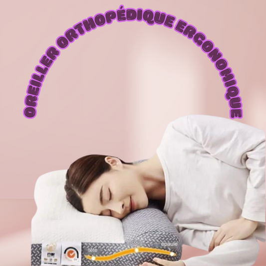 Oreiller orthopédique ergonomique
