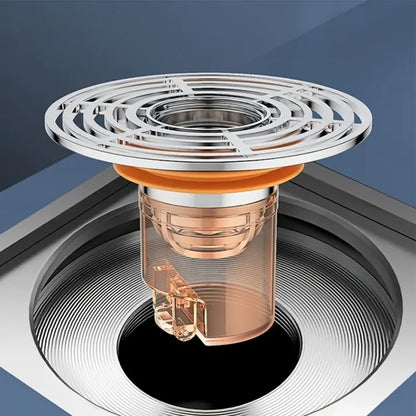 Drain de sol en acier inoxydable.