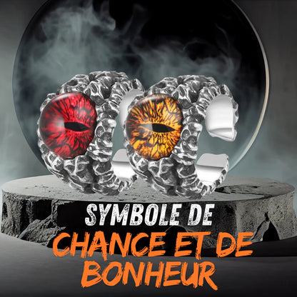 Bague Œil Magique en argent sterling.