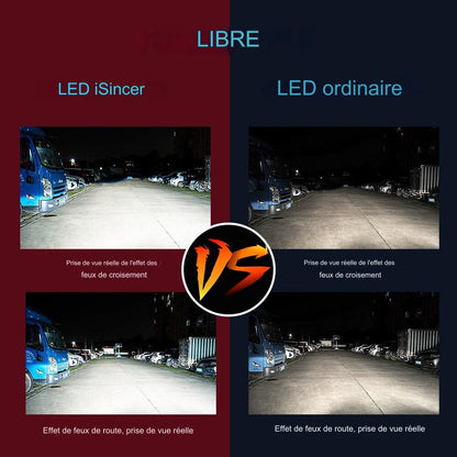 Phares de voiture portée d'éclairage