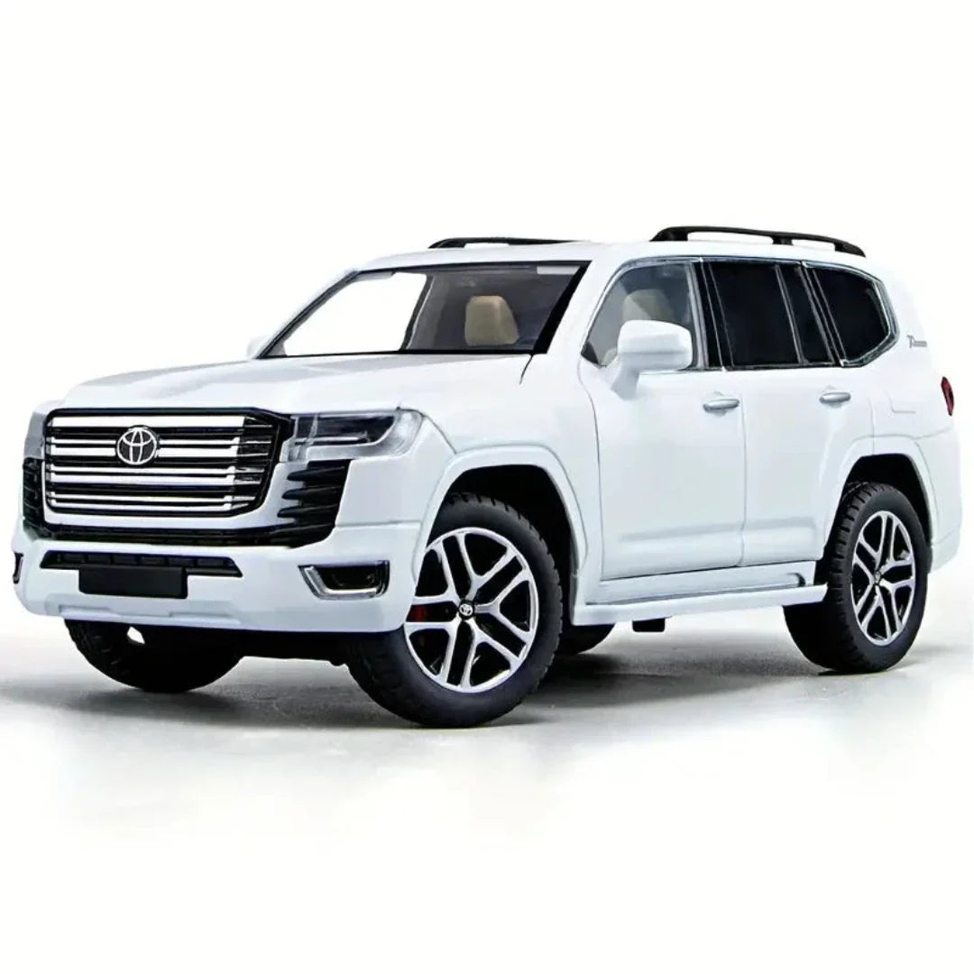 Modèle réduit de la voiture Toyota Land Cruiser.