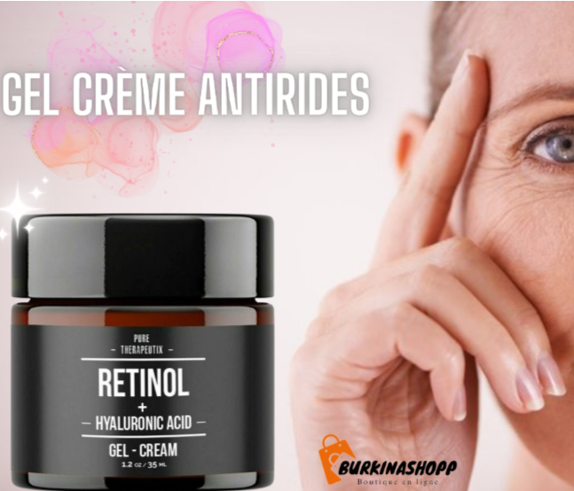 Gel-crème éclaircissant et anti-rides pour la peau.