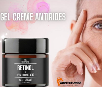 Gel-crème éclaircissant et anti-rides pour la peau.