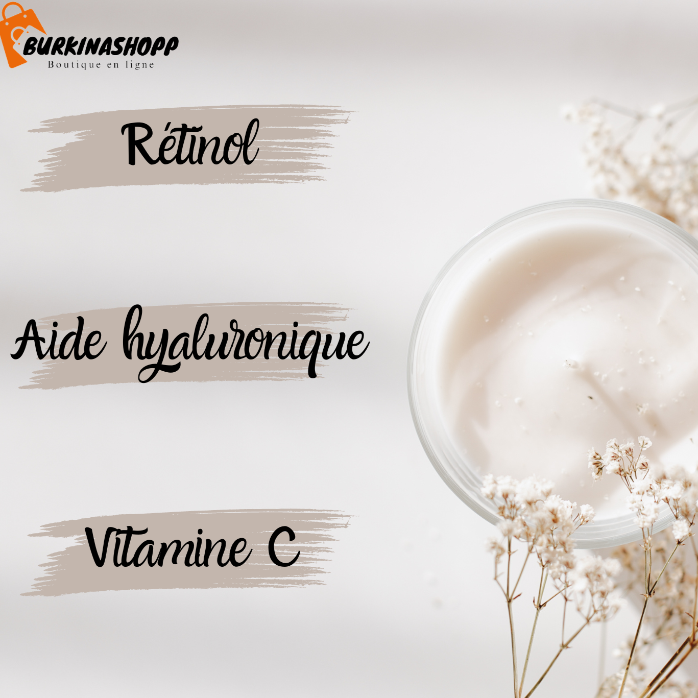 Gel-crème éclaircissant et anti-rides pour la peau.