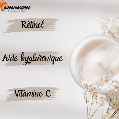 Gel-crème éclaircissant et anti-rides pour la peau.