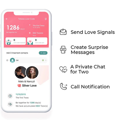 Totwoo lang distance touch bracelets