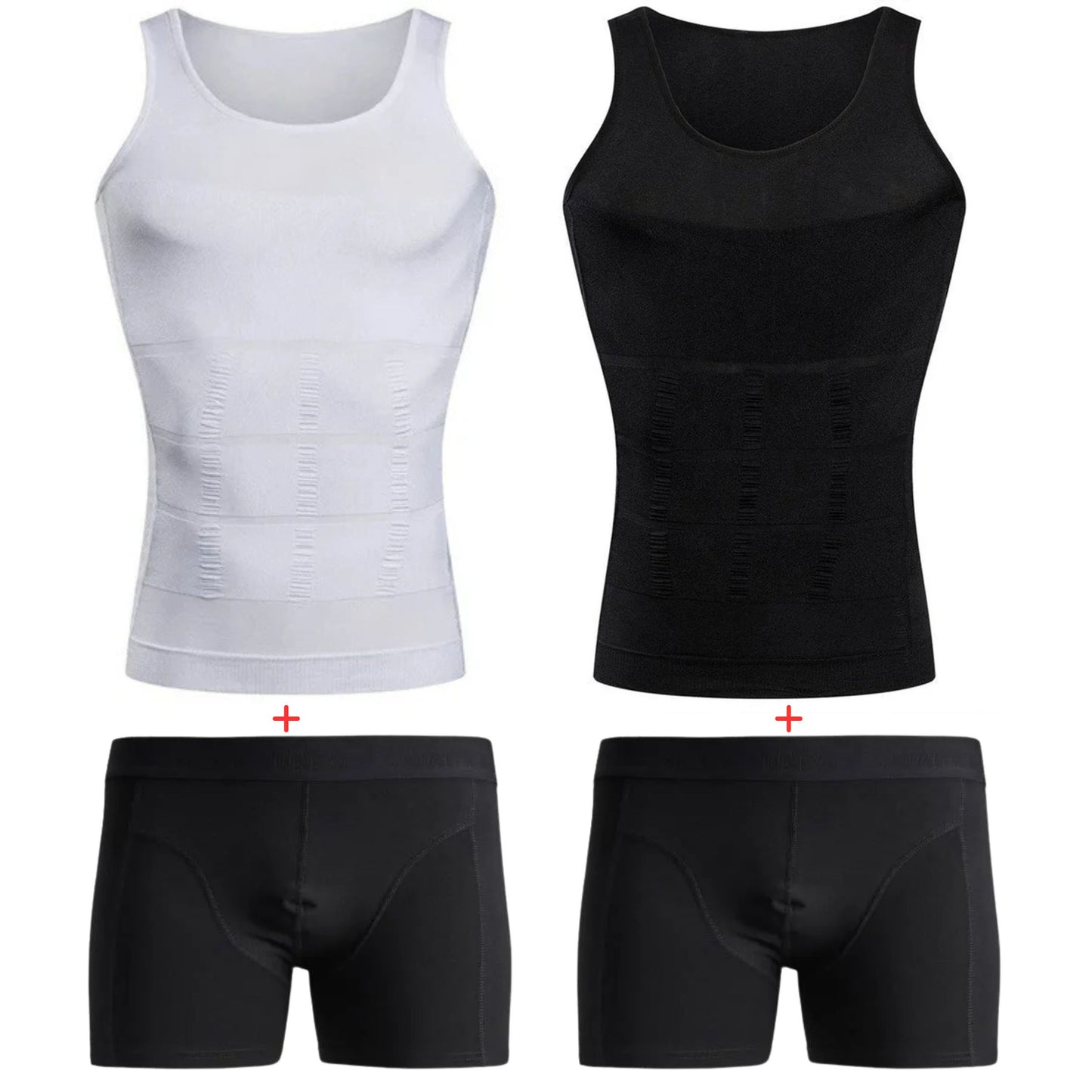 Lot Sculptant Homme : Débardeur de Compression + Boxer