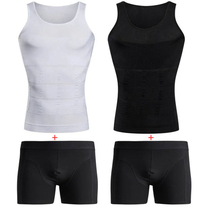 Lot Sculptant Homme : Débardeur de Compression + Boxer