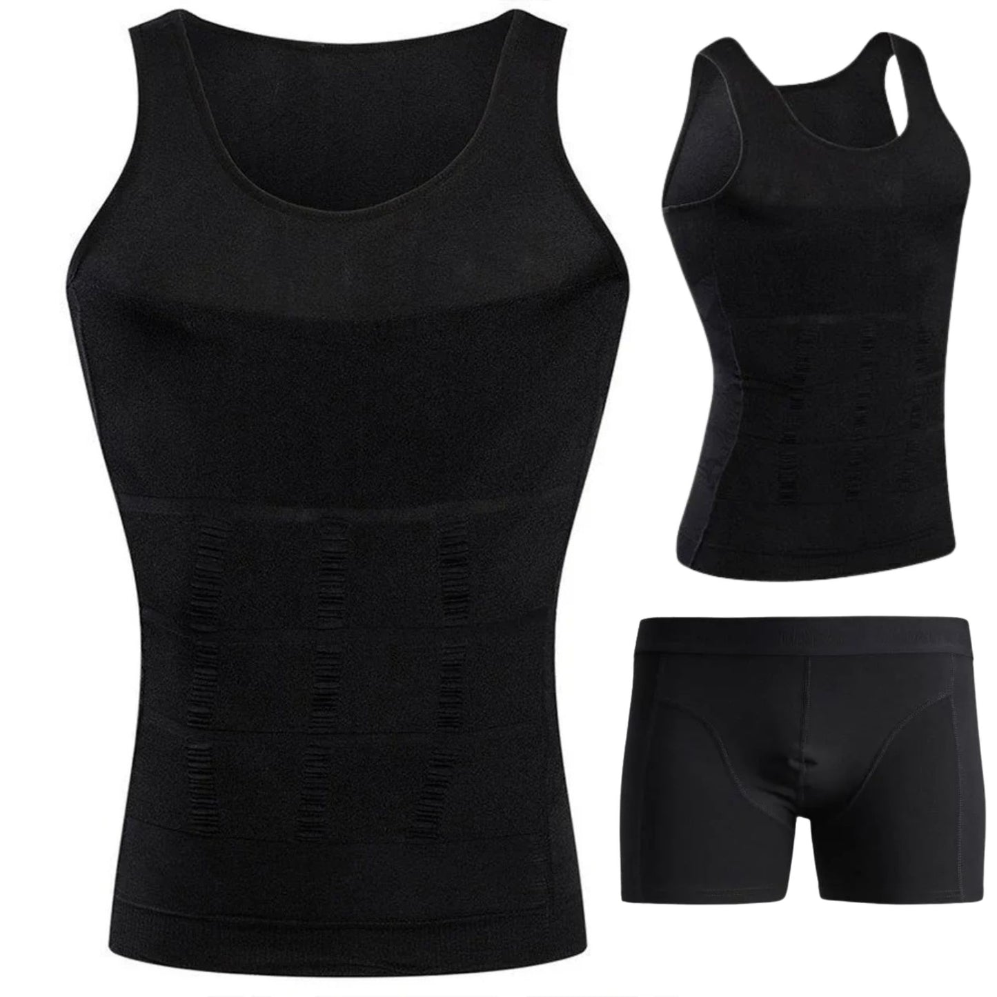 Lot Sculptant Homme : Débardeur de Compression + Boxer