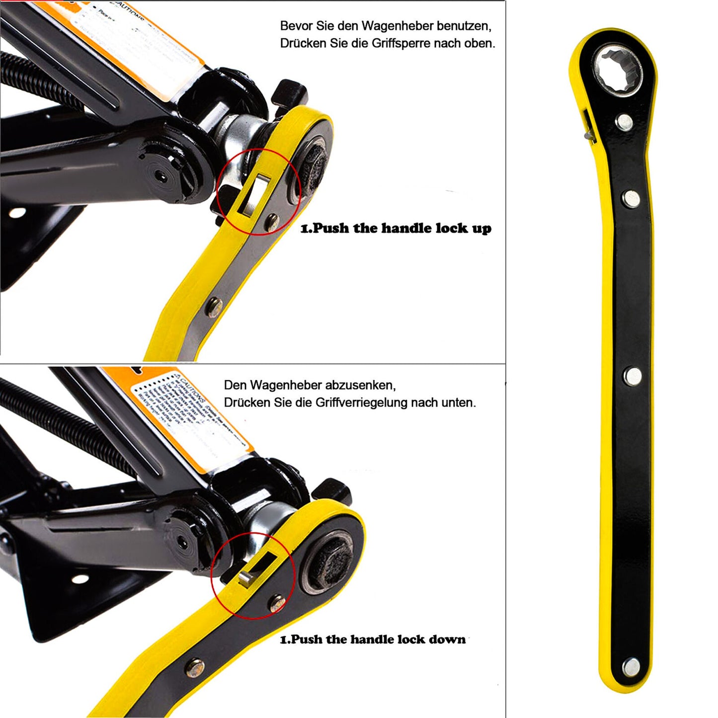 L'élévateur à ciseaux avec système de cliquet