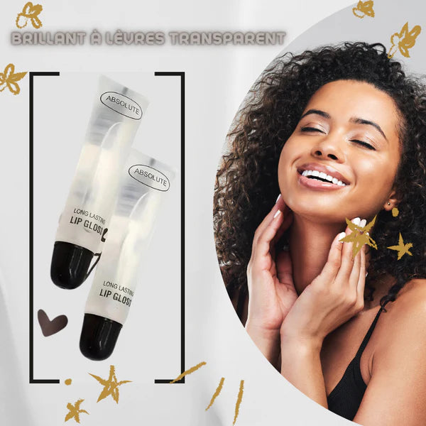 Gloss à lèvres transparent.