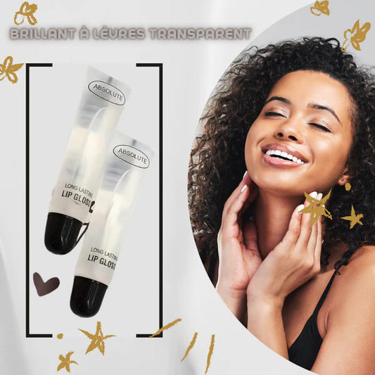 Gloss à lèvres transparent.