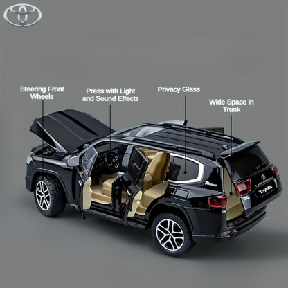 Modèle réduit de la voiture Toyota Land Cruiser.