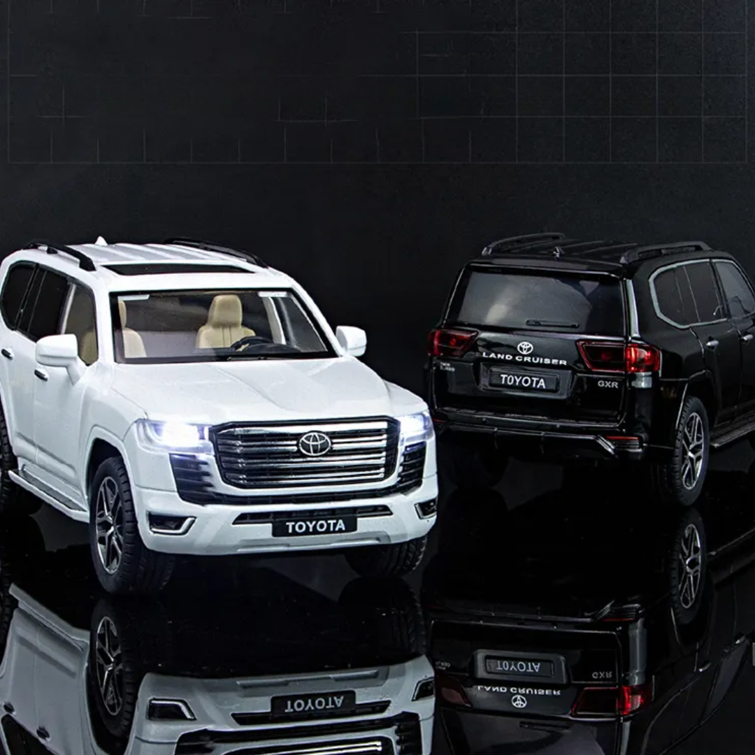 Modèle réduit de la voiture Toyota Land Cruiser.
