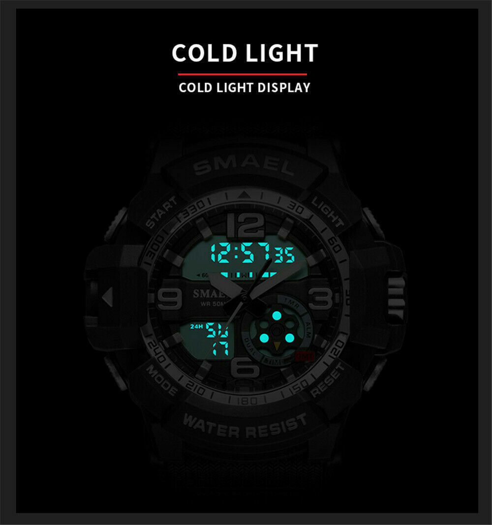 SMAEL – Montre de sport étanche pour hommes.